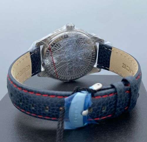 Police Gents Grille Blue Leather strap  *Brand new unworn* !!