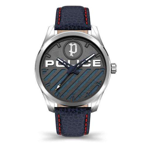 Police Gents Grille Blue Leather strap  *Brand new unworn* !!