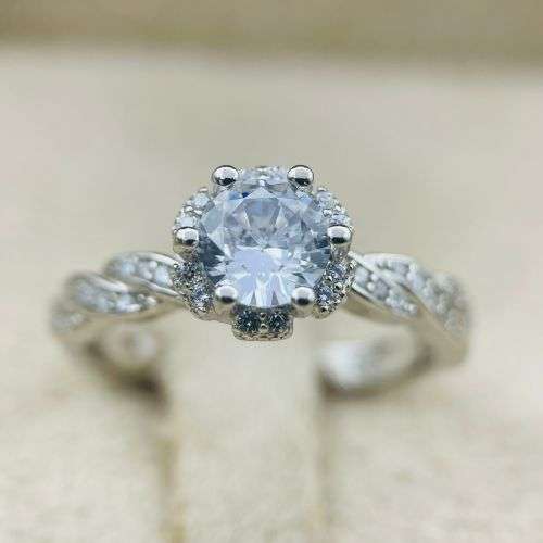 Sterling Silver Luxury Cubic Eternity Ring