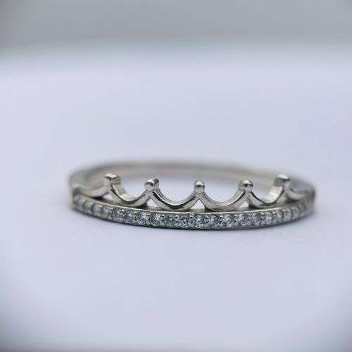 Sterling Silver Luxury Tiara Ring