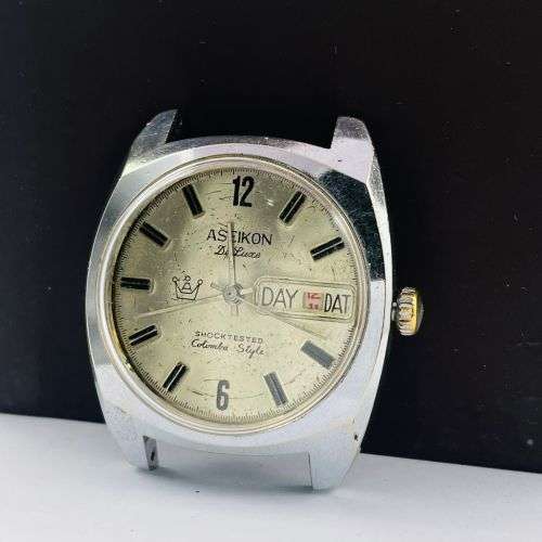 ASEIKON De Luxe Swiss Day-Date Watch