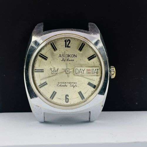 ASEIKON De Luxe Swiss Day-Date Watch