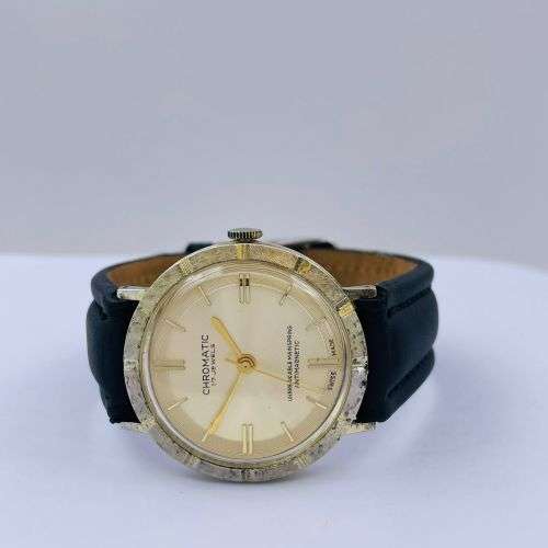 CHROMATIC 17 Jewels Swiss Vintage Gold Watch