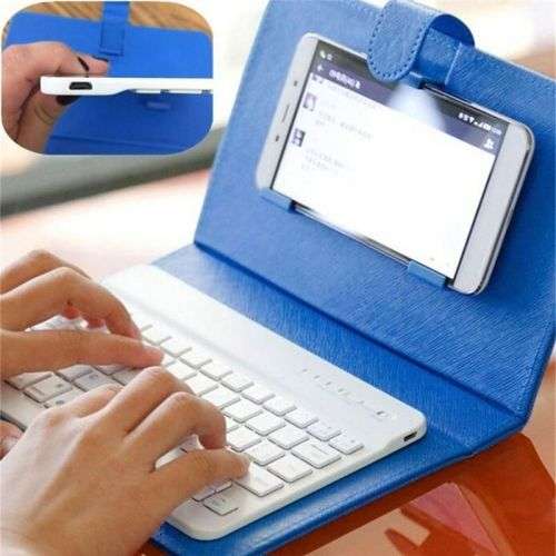PU Cell Phone Cover Wireless Keyboard