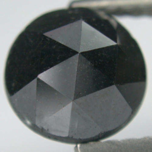 HUGE!! 3.40CT 100% Natural !!! Excellent AA Rose CUT BLACK DIAMOND!!!