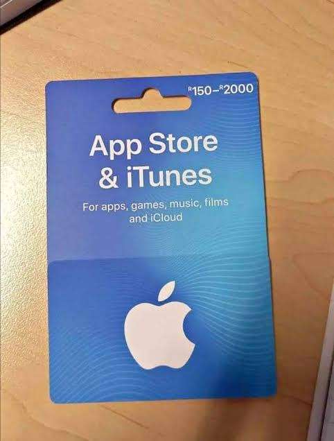 Apple iTunes R2000 Voucher Card With Proof Of Purchase
