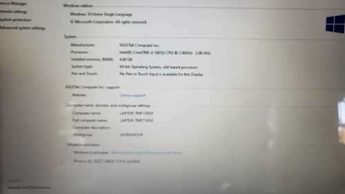 Asus X540L Core i3 Laptop