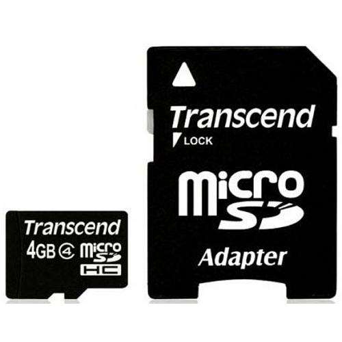 Transcend Ultra Performance MicroSD Flash Memory 4GB - TS4GUSDHC4