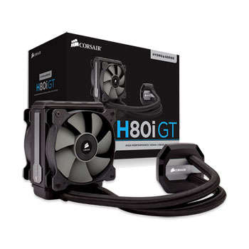Corsair Hydro Series H80i GT High Performance CPU Cooler - CW-9060017-WW