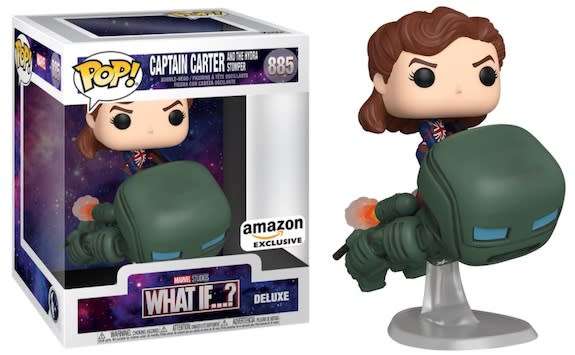 FUNKO POP! Marvel - What If? - Captain Carter & The Hydra Stomper Deluxe Amazon Excl