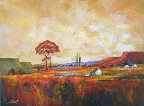 Bright landscape ***JUNE TUCKETT*** 75 x 100 cm
