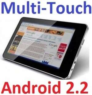 7" Google android 2.2 tablet PC touch screen WiFi + Cam