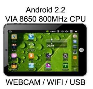 7" Google android 2.2 tablet PC touch screen WiFi + Cam