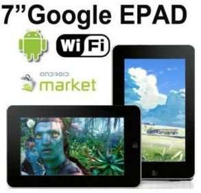 7" Google android 2.2 tablet PC touch screen WiFi + Cam