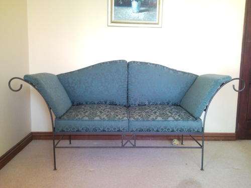 Green Iron Rod Couch