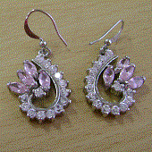 Pretty Pink Crystel WGP Earrings