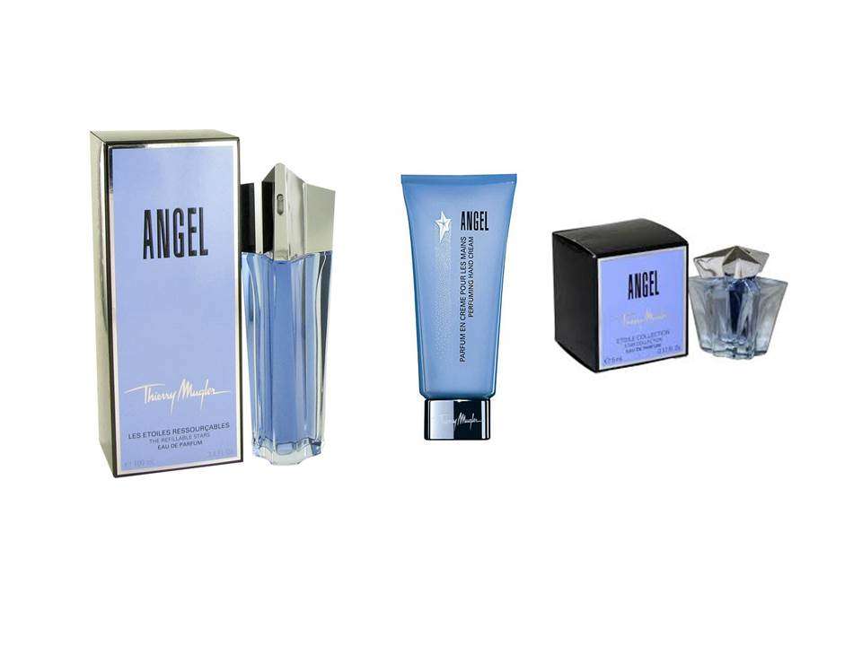 THIERRY MUGLER ANGEL EDP, 100 ML EDP REFILLABLE SPRAY + 100ML ANGEL SHOWER GEL + 5ml MINIATURE STAR