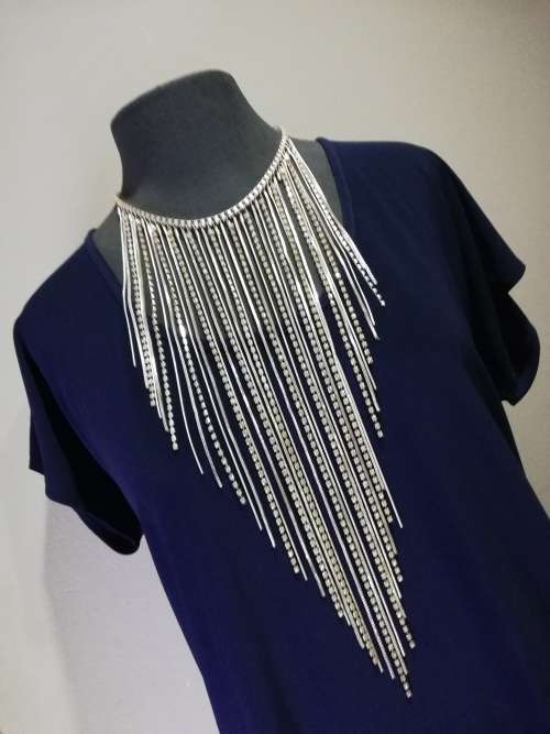 LADIES FORMAL DRESS - Navy Blue / SIZE 46-48 (XXL)