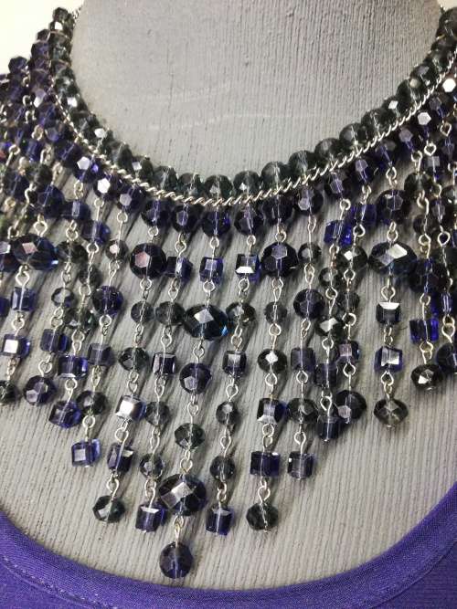 LADIES FORMAL DRESS - Navy Blue / SIZE 46-48 (XXL)