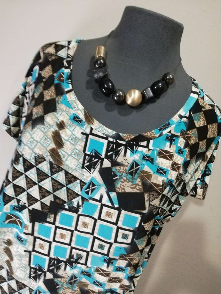 Shift Dress by VANILLA LEE / Size: (XXXL) Ladies 46,48,50