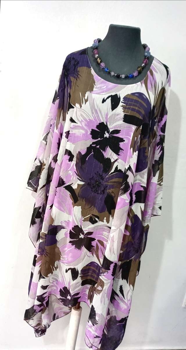 Kaftan Dress by VANILLA LEE / Size: XXL-XXXL (Ladies 44 - 46 - 48 - 50) Bespoke one of a kind item