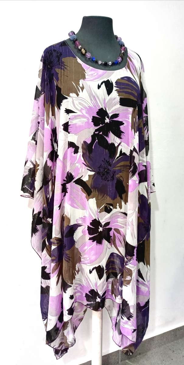 Kaftan Dress by VANILLA LEE / Size: XXL-XXXL (Ladies 44 - 46 - 48 - 50) Bespoke one of a kind item