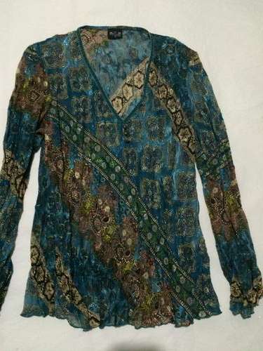 STUNNINT BLOUSE - beautiful sheere fabric - Size 16 - excellent condition