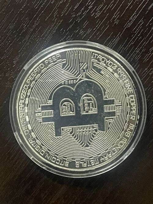 BITCOIN - 1 Troy OZ 999 Fine Copper MJB Monetary Metals BITCOIN Token Decentralized -Peer to Peer