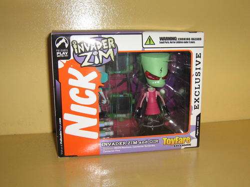 Invader Zim. Exclusive toy with Gir. World domination has never felt this good.