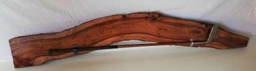 Antigue Tornton Appoaching Putter mounted on Rare South Aftican Hard Wood.