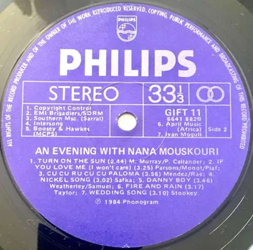 Nana Mouskouri  An Evening With Nana Mouskouri - Special Gift Presentation