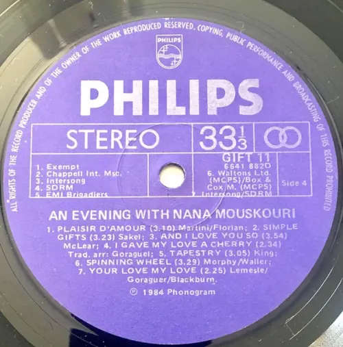 Nana Mouskouri  An Evening With Nana Mouskouri - Special Gift Presentation