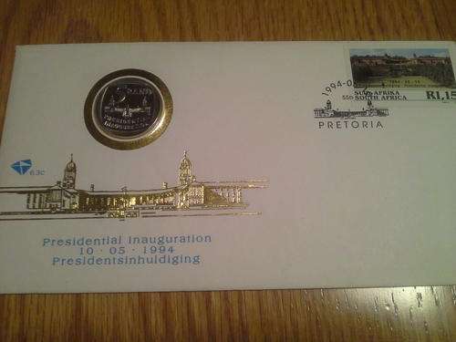 **PROOF COIN** PRESIDENTIAL INAUGURATION FIRST DAY COVER WITH ORIGINAL COIN