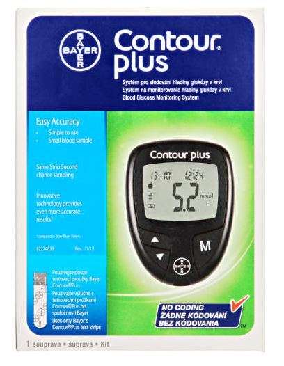 BLOOD GLUCOSE MONITORING SYSTEM-CONTOUR PLUS