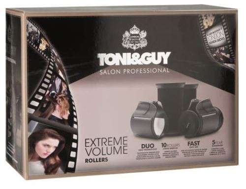 TONY & GUY - SALON PROFESSIONAL EXTREME VOLUME ROLLERS - 10 PACK LARGE/MEDIUM ROLLERS