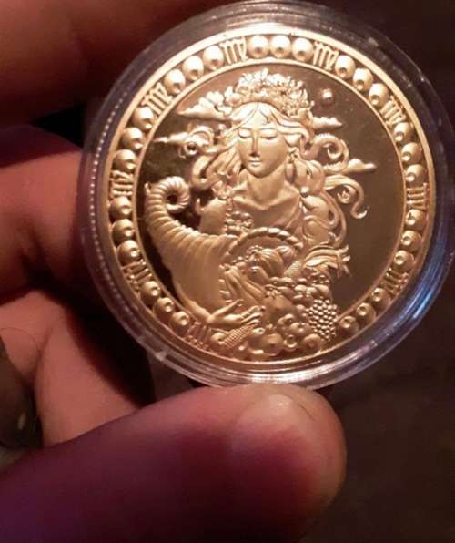 12 Zodiac coins each layered in 24KT gold bid for all 12