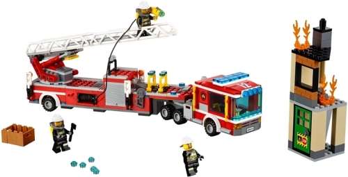 Lepin Lego 02086 City Fire Police Truck the Fire Engine