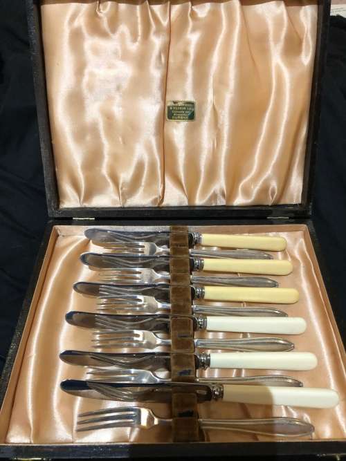 Bone handled cutlery set