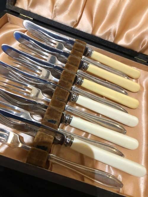 Bone handled cutlery set