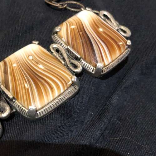 Bracelet semi precious stone vintage(MIS353)