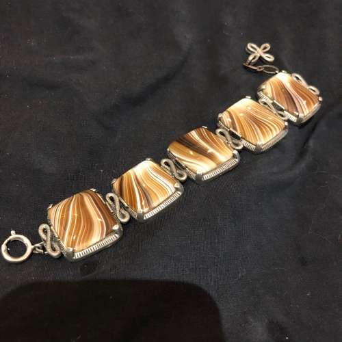 Bracelet semi precious stone vintage(MIS353)