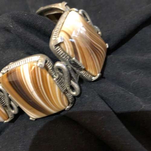 Bracelet semi precious stone vintage(MIS353)