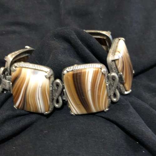 Bracelet semi precious stone vintage(MIS353)