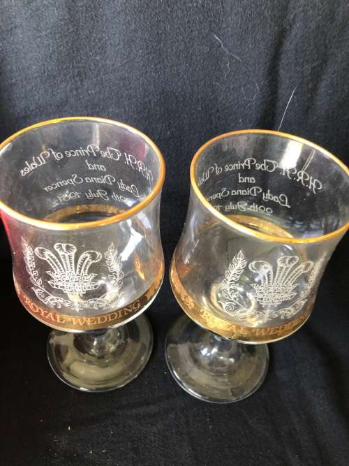 Royal memorabilia glasses(MIS556)