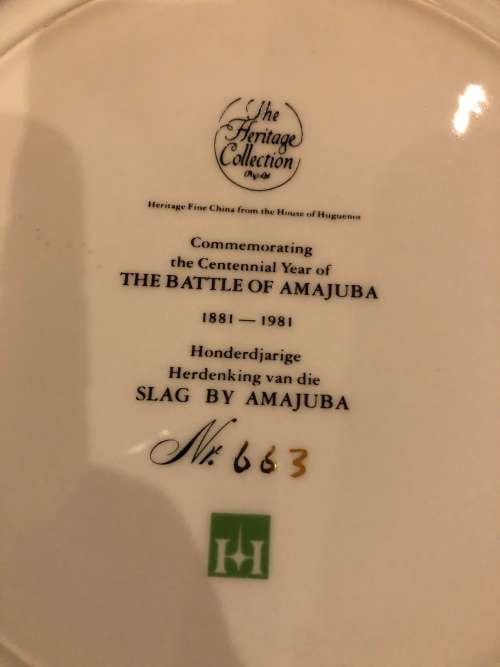 Battle of Amajuba plate(PORC931