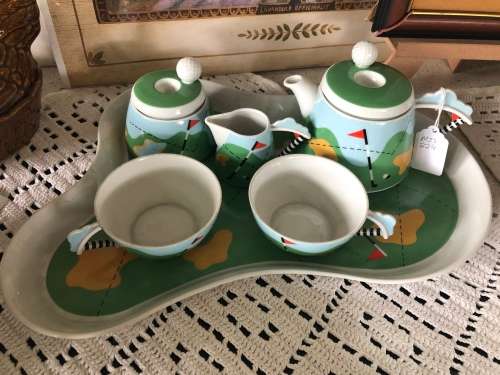 Golfers novelty teaset(MIS229)