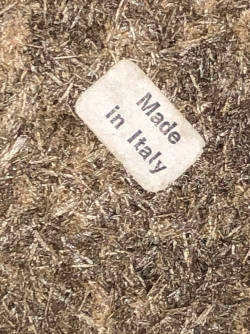 Crest double eagle swords brass/wood