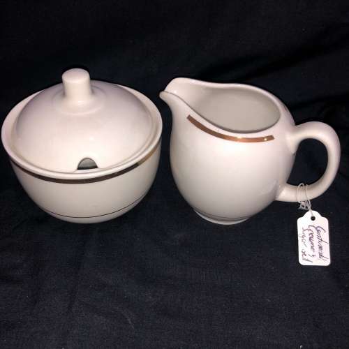 Continental creamerand sugar bowl(PORC733)