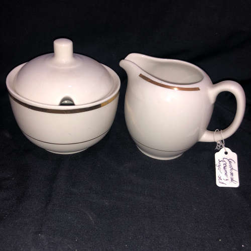 Continental creamerand sugar bowl(PORC733)