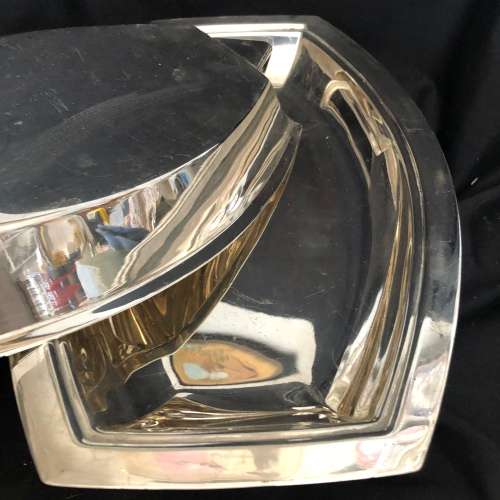 Serving dish lidded silver plated(SIL1345)